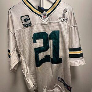 Reebok Charles Woodson Green Bay Packers Jersey Size 48 White NFL On Field